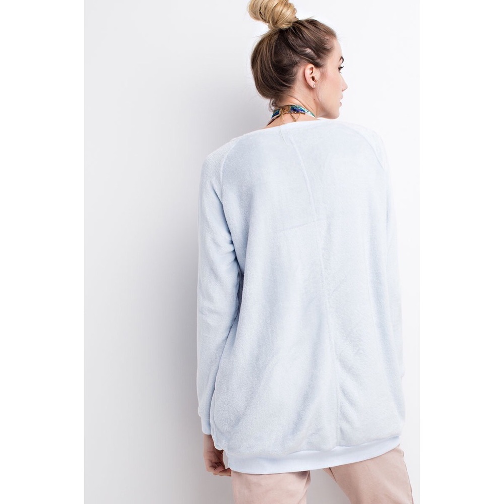 ❗️CLEARANCE❗️Blush Oversized Velvet Top S M L - Picture 6 of 6