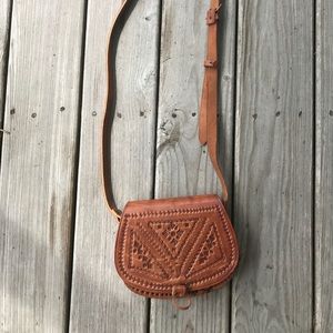 Authentic Mexican handmade leather crossbody