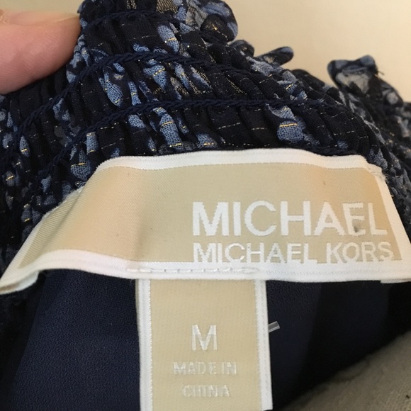 NWT Michael Kors Floral Top Size M - Picture 2 of 8