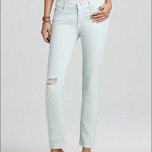 7 For All Mankind the slim cigarette aqua destroy