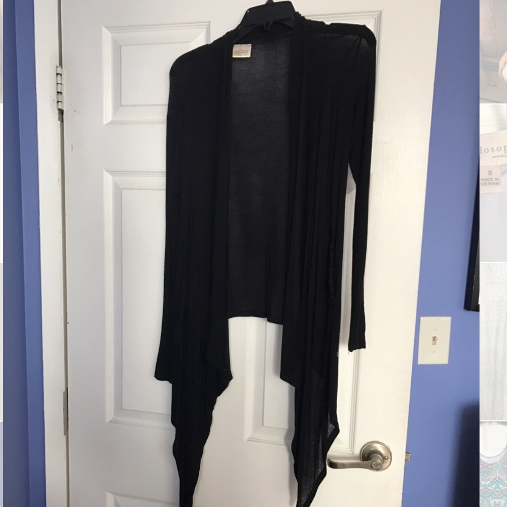 Black cardigan