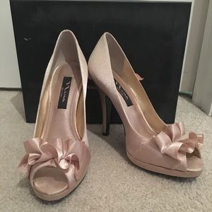 Champagne Nina Heels-Last chance before donation!