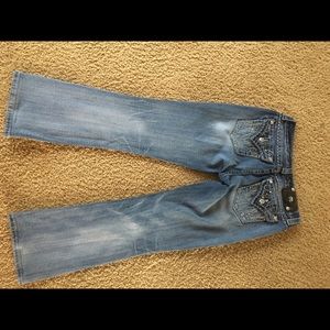 Miss me jeans size 27 easy boot 28 1/2 length