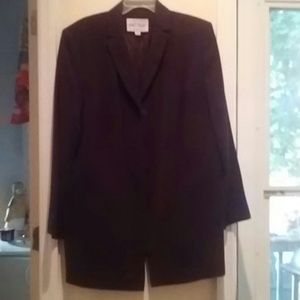 Lord and Taylor blazer and skirt. Brown. 16W