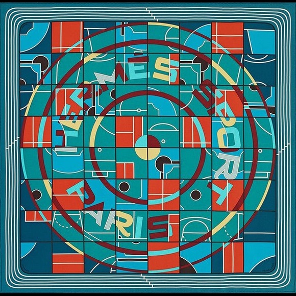 Hermès Paris Hermès Sport Silk Scarf by Anamorphee - Picture 1 of 1