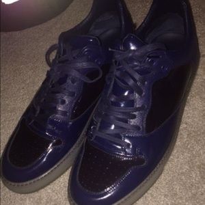 Low top dark blue Balenciagas