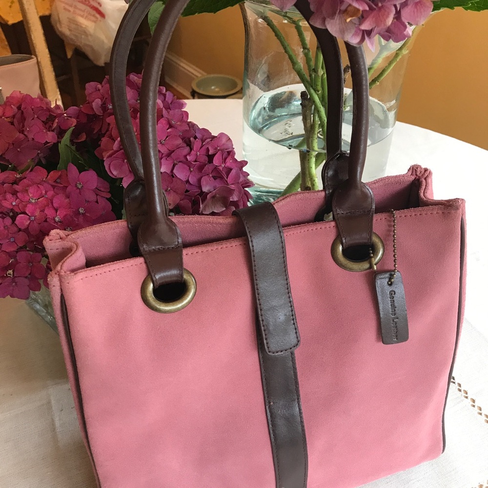 Pocketbook/Tote Dusty Pink Suede