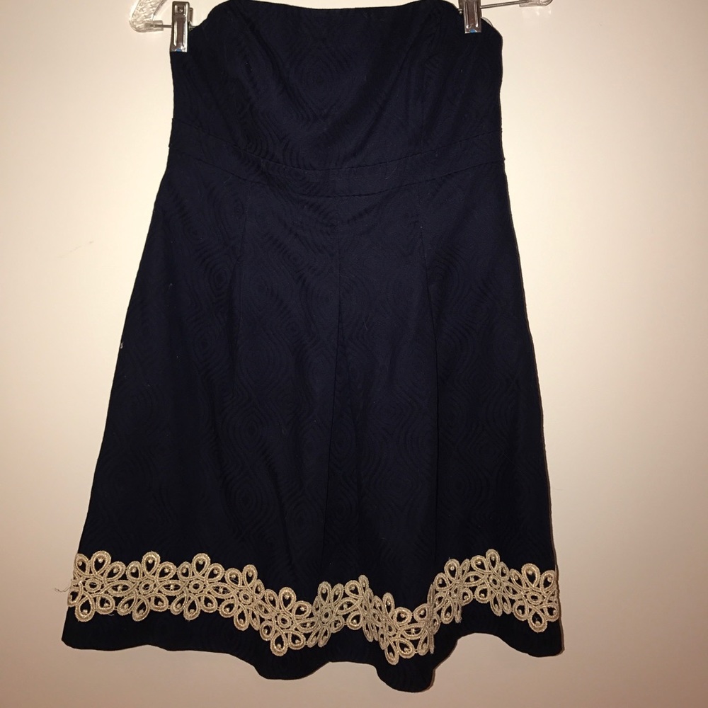 Navy blue sun dress Lilly Pulitzer