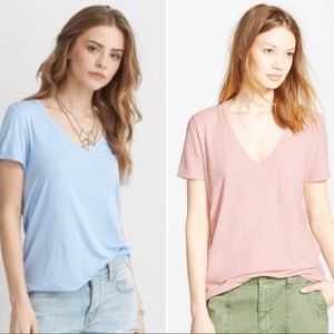 2 Vintage V Neck Tees