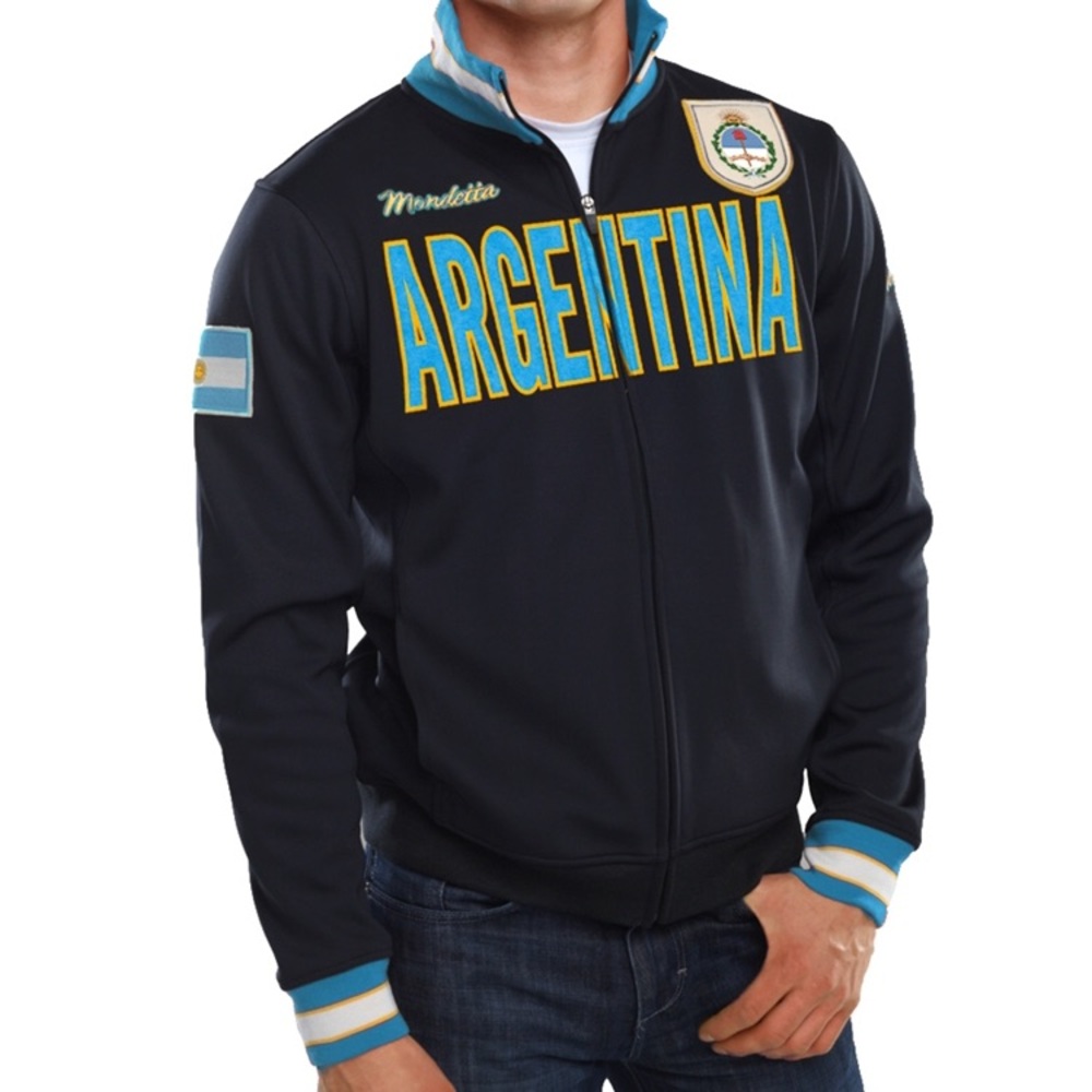Mondetta "Argentina" team athletic track jacket