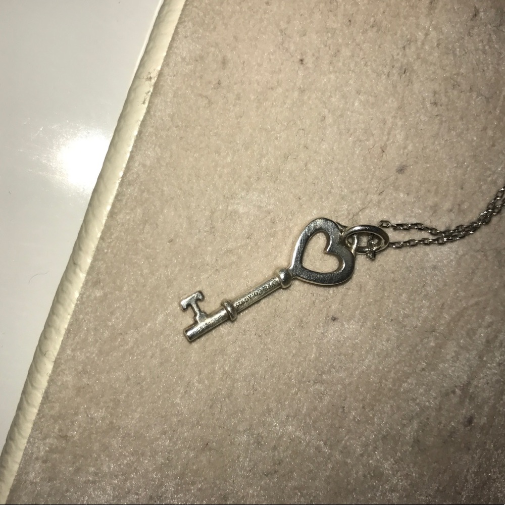 Tiffany Heart Key Pendant