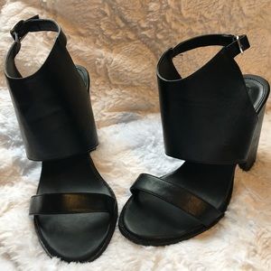 Chunky Heel Ankle Strap Sandal