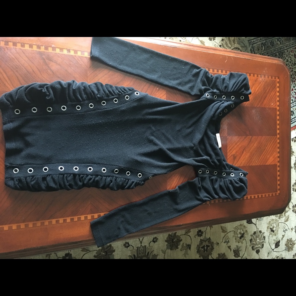 Arden B black grommet dress sz small - Picture 2 of 4