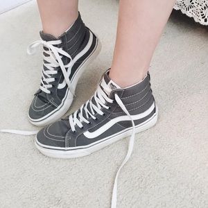Grey Hi Top Vans