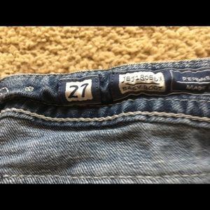 Miss me jeans 27 easy boot fit 28 1/2 length