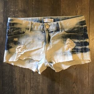 Cutoff denim shorts Express size 4