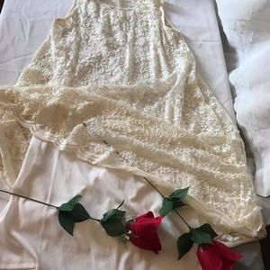 Classic Champagne Lace Dress