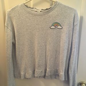 Grey sweater/sweatshirt rainbow