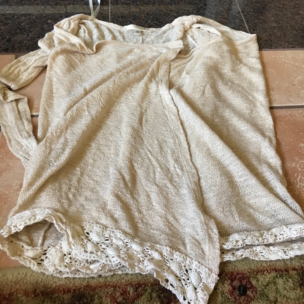 Tan cardigan