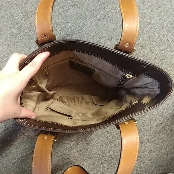 Suede Coach handbag - Picture 3 of 6