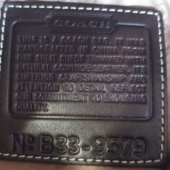 Suede Coach handbag - Picture 5 of 6