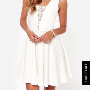 Classy all white Lulus dress