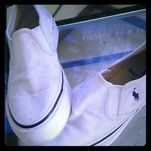 White polo shoes