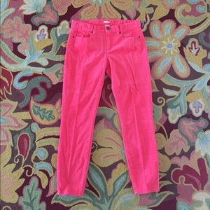 **JCREW**SKINNY/STRAIGHT LEG PINK CORDS