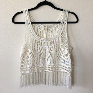 Festival Crochet Fringe Tank