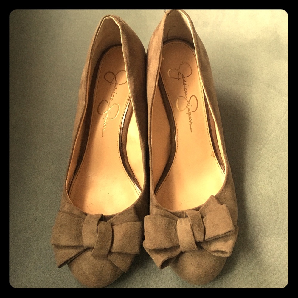 Jessica Simpson suede wedges