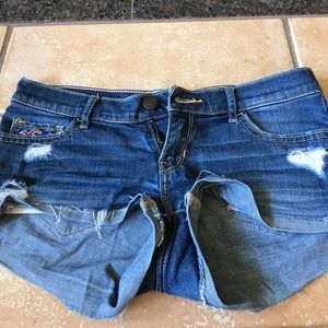 Hollister low rise jeans shorts