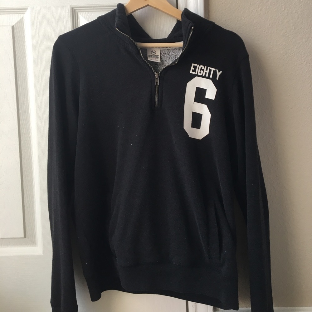 PINK half zip hoodie/sweater