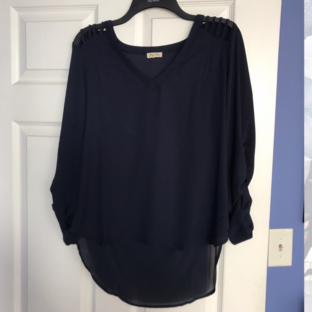 Dark blue blouse