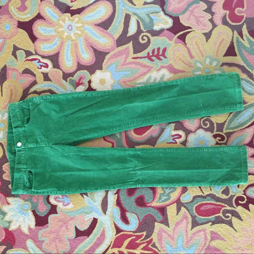 **JCREW**SKINNY/STRAIGHT LEG GREEN CORDS