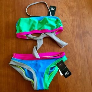 SaLe! NWT ABS by Allen Schwartz Color Block bikini