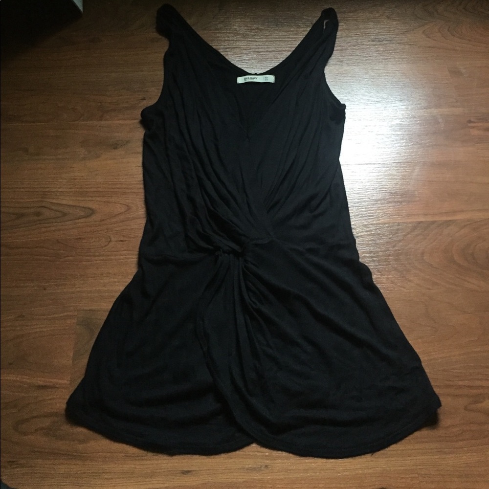 Fit and flare twist tank top