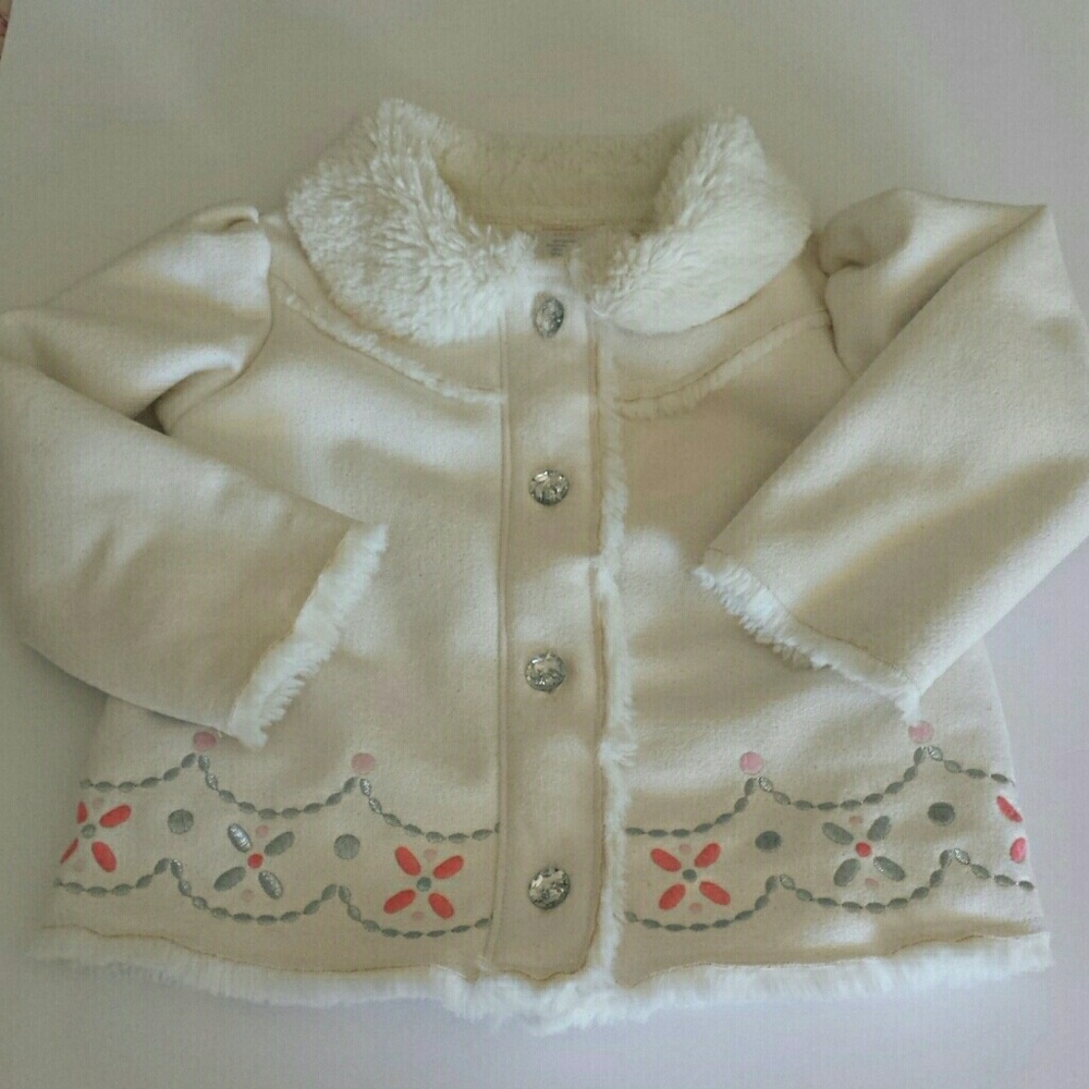 Gymboree Toddler Girls Size 2T/3T Faux Fur Jacket