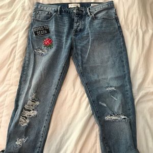 PacSun embroidered jeans