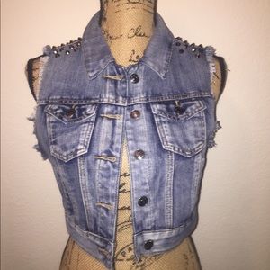 Blue jean vest