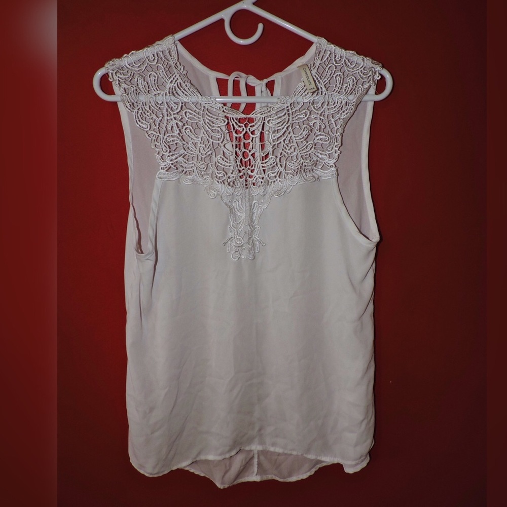 White lace top