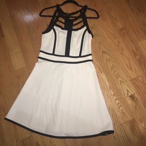 White & Black Dress! Barely Worn!
