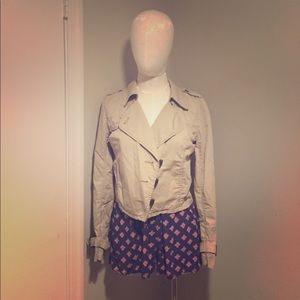 Caslon size small cropped trench coat