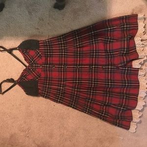 Free People Plaid Dress