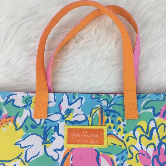 📱 Lilly Pulitzer for Estée Lauder Tote Bag - Picture 3 of 7