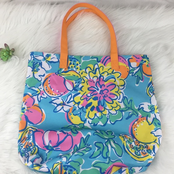📱 Lilly Pulitzer for Estée Lauder Tote Bag - Picture 5 of 7