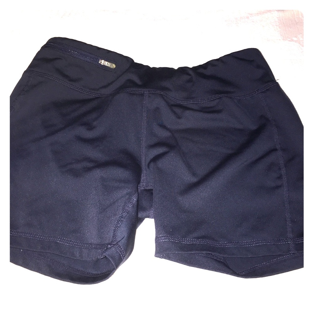 Oiselle navy compression shorts