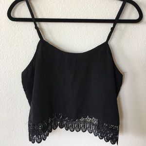 Crocheted Bottom Crop Top