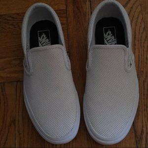 Vans slip on leather