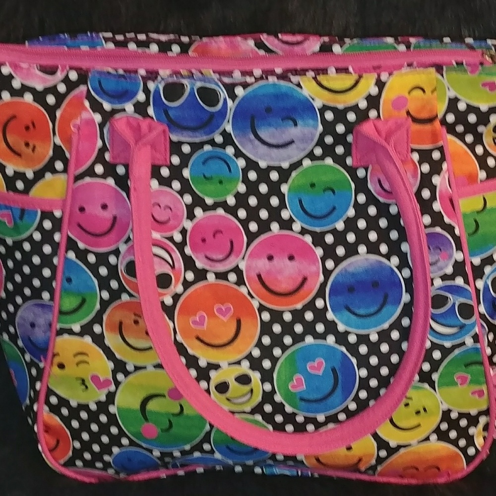 Smiley girls tote bag