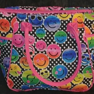 Smiley girls tote bag